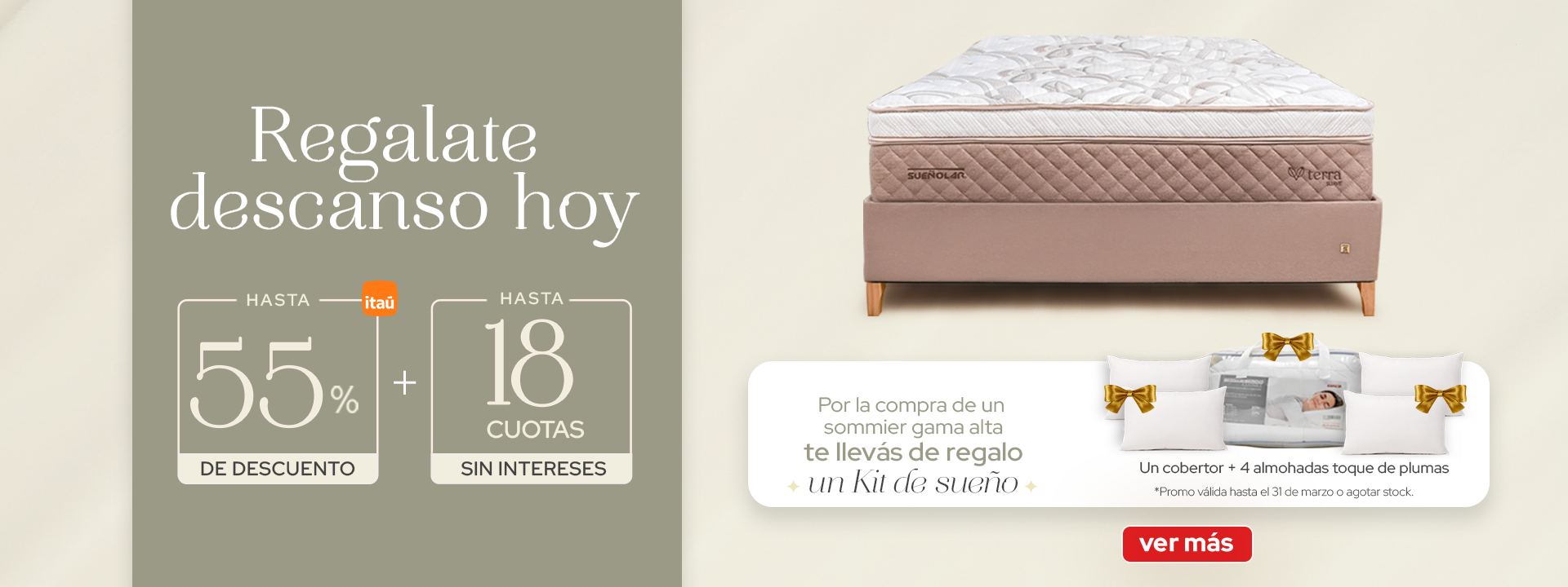 Marzo hasta 55% de descuento con Itaú