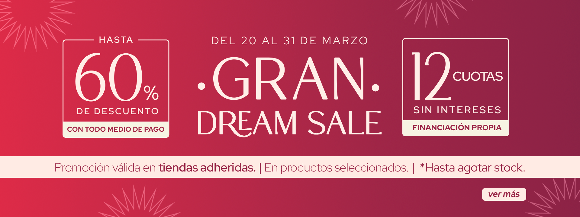 DREAM SALE MARZO
