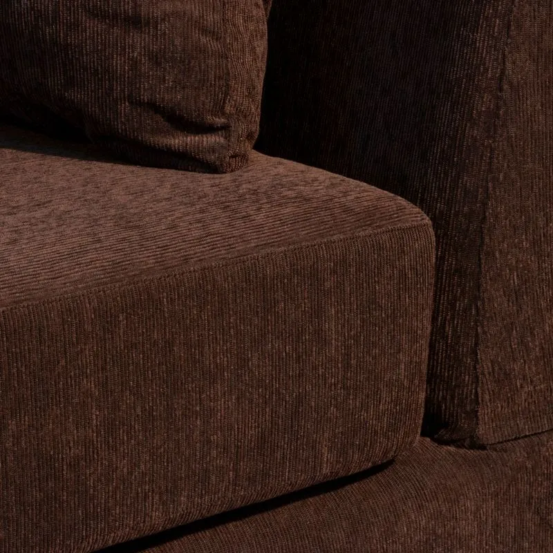 LIVING ESQUINERO SEUL MARRON OSCURO