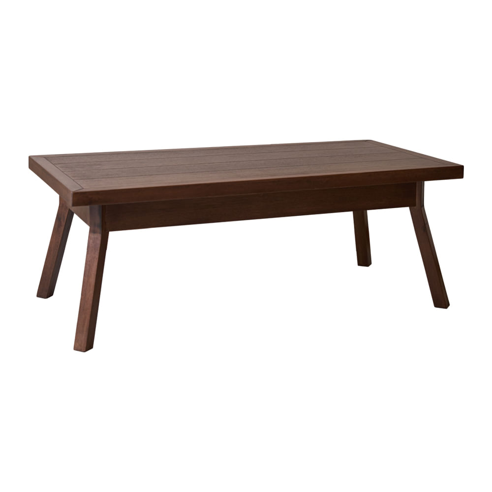 MESA CENTRO RECTANGULAR CLASICO LUSTRE NOGAL