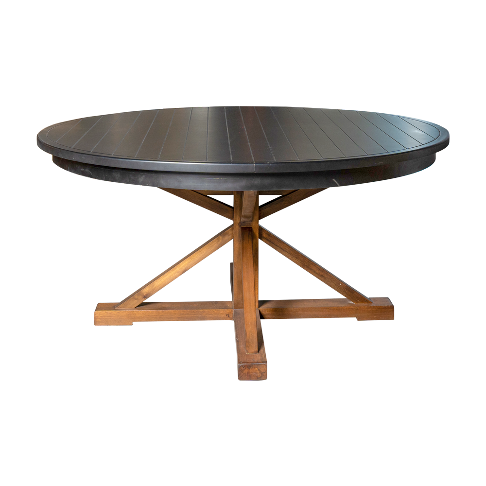 MESA COM EXTEN DUBLIN 160 TAPA Negra PATA T ASF