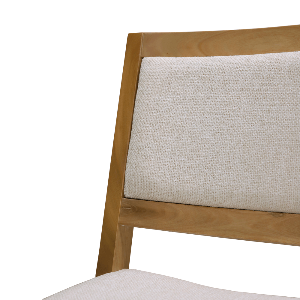 Silla Serra Con Respaldo Tapizado Beige 229 Boy