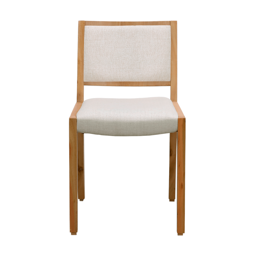 Silla Serra Con Respaldo Tapizado Beige 229 Boy