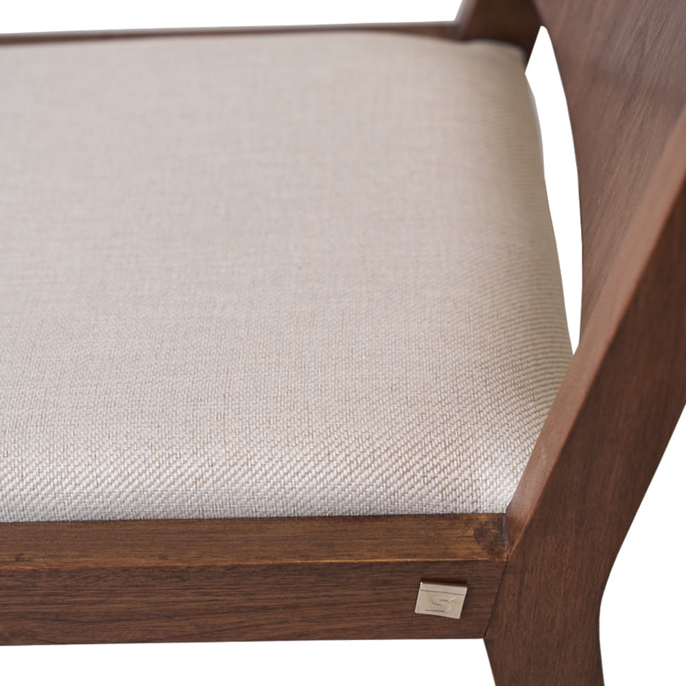 SILLA SERRA CLASICO BIEGE 229 BOY LUSTRE NOGAL