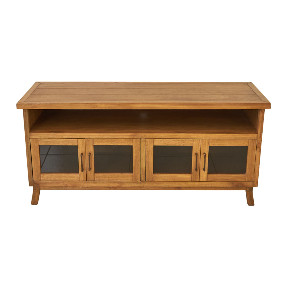 RACK TV CLASICO LUSTRE MIEL