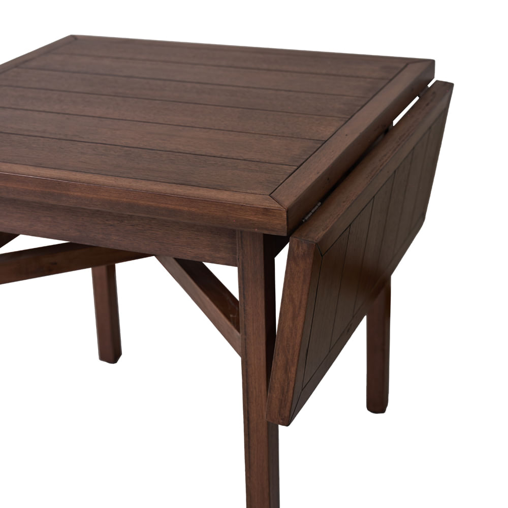 MESA COMEDOR EXTENSIBLE CLASICO LUSTRE NOGAL