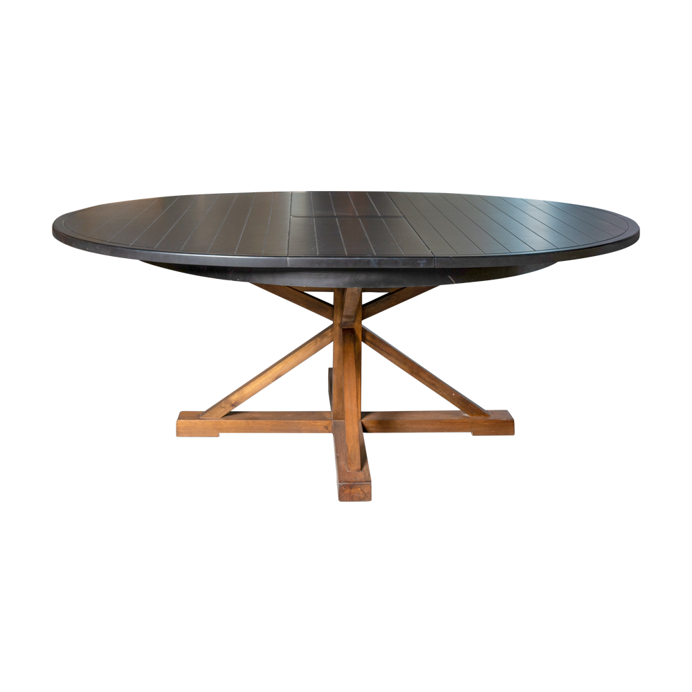 MESA COM EXTEN DUBLIN 160 TAPA Negra PATA T ASF